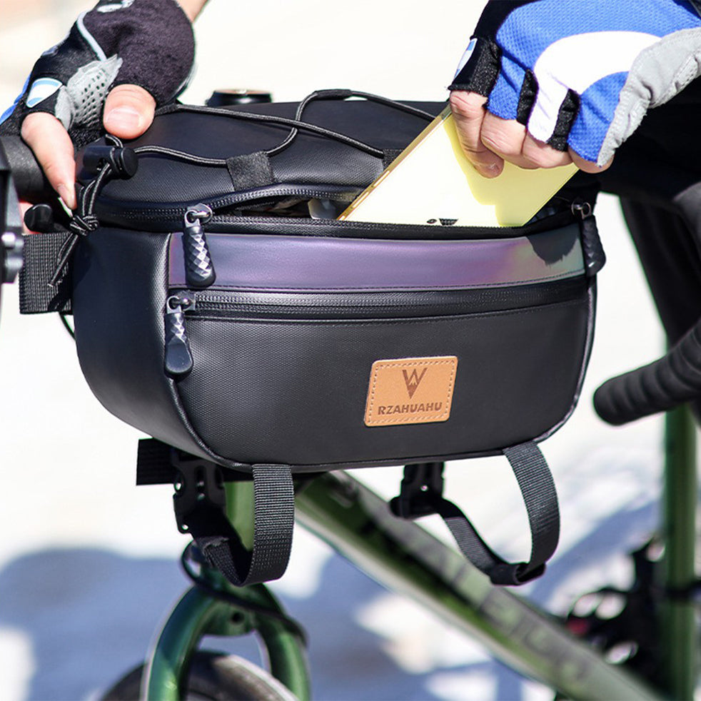 RZAHUAHU 597 3L Bicycle Handlebar Bag Waterproof Cycling Front Storage Bag RZAHUAHU 597 3L Bicycle Handlebar Bag Waterproof Cycling Front Storage Bag
